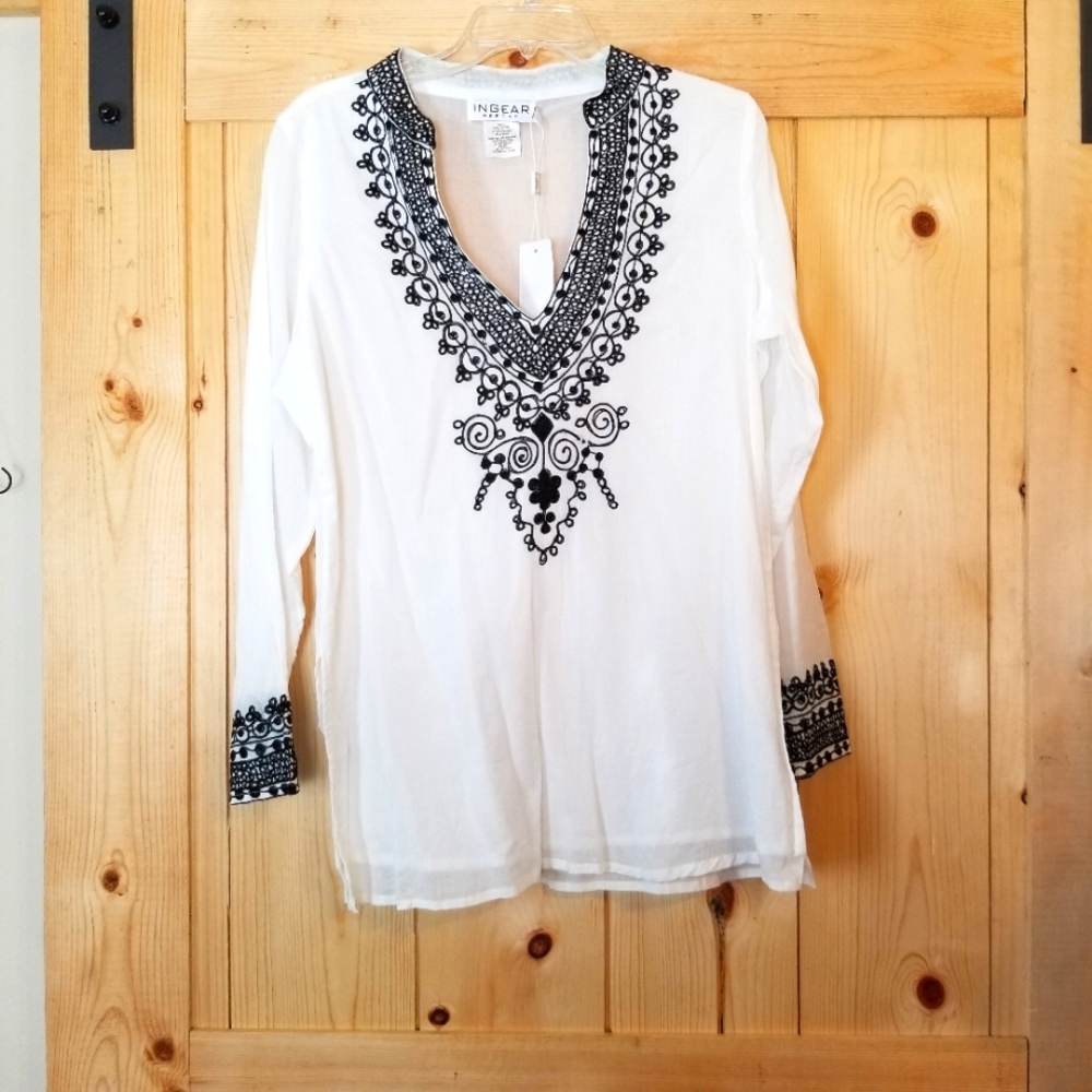 Ingear Resort Embroidered Tunic NWT